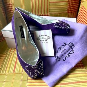Lulu Guinness Halle Purple Shoes
